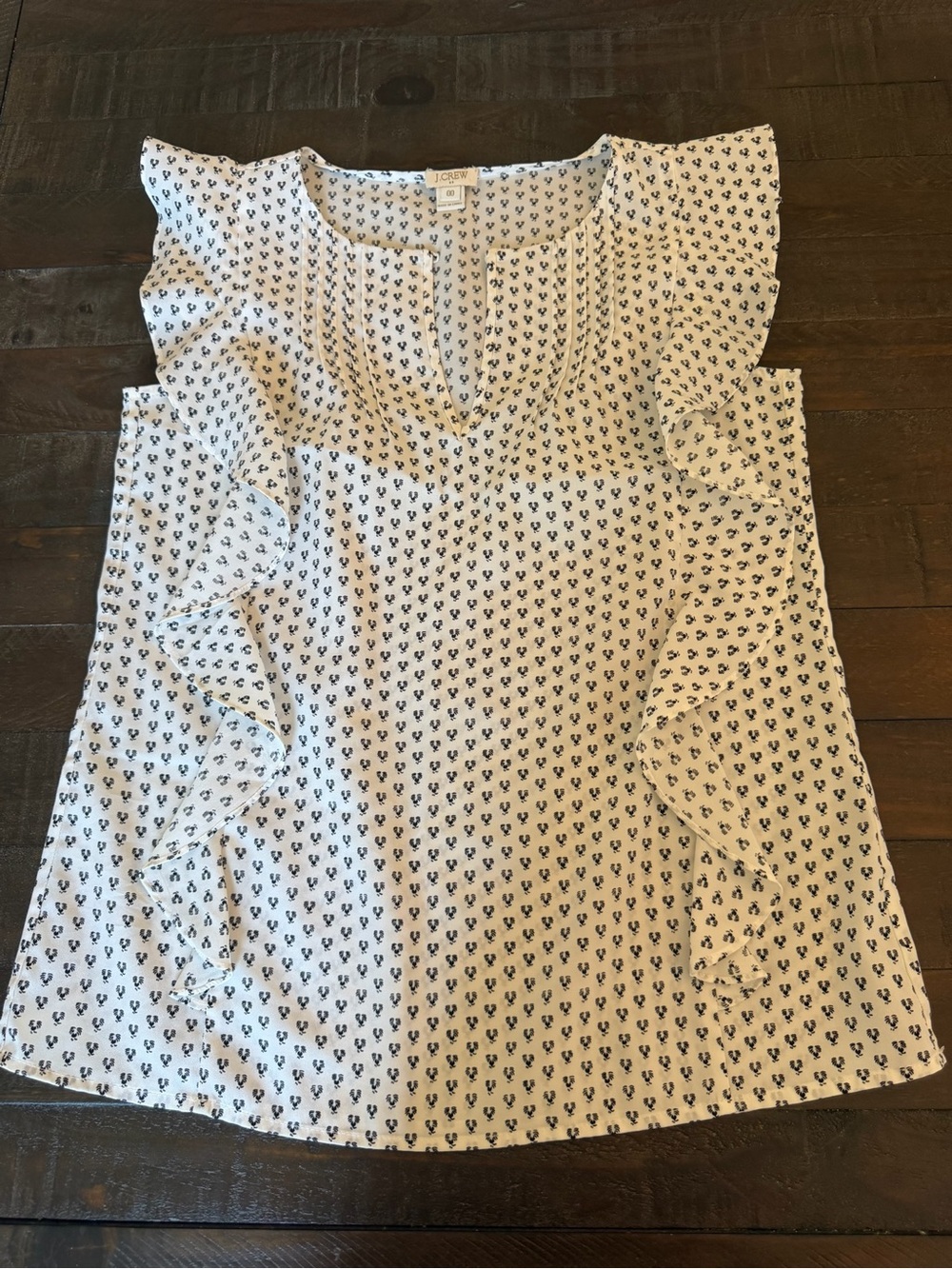 Women's J Crew Ruffle blouse